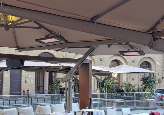 Terras verwarming zonder licht