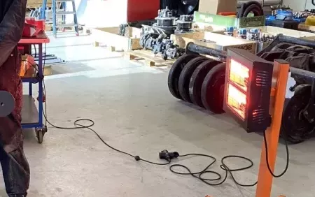Mobiele infrarood verwarming